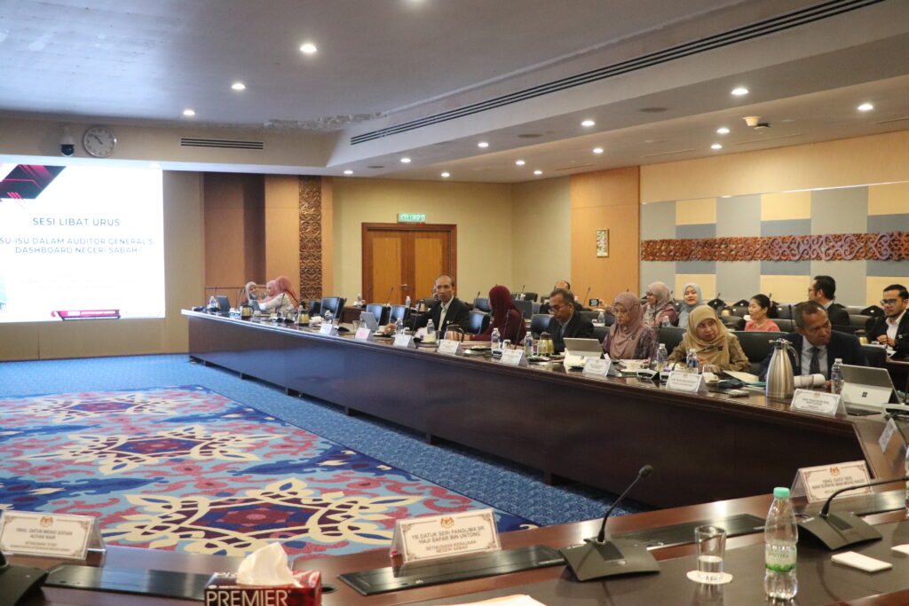 SESI LIBAT URUS KETUA AUDIT NEGARA BERSAMA SETIAUSAHA KERAJAAN NEGERI SABAH BERKAITAN ISU-ISU DALAM SISTEM PAPAN PEMUKA DALAM KETUA AUDIT NEGARA (AUDITOR GENERAL’S DASHBOARD – AGD)