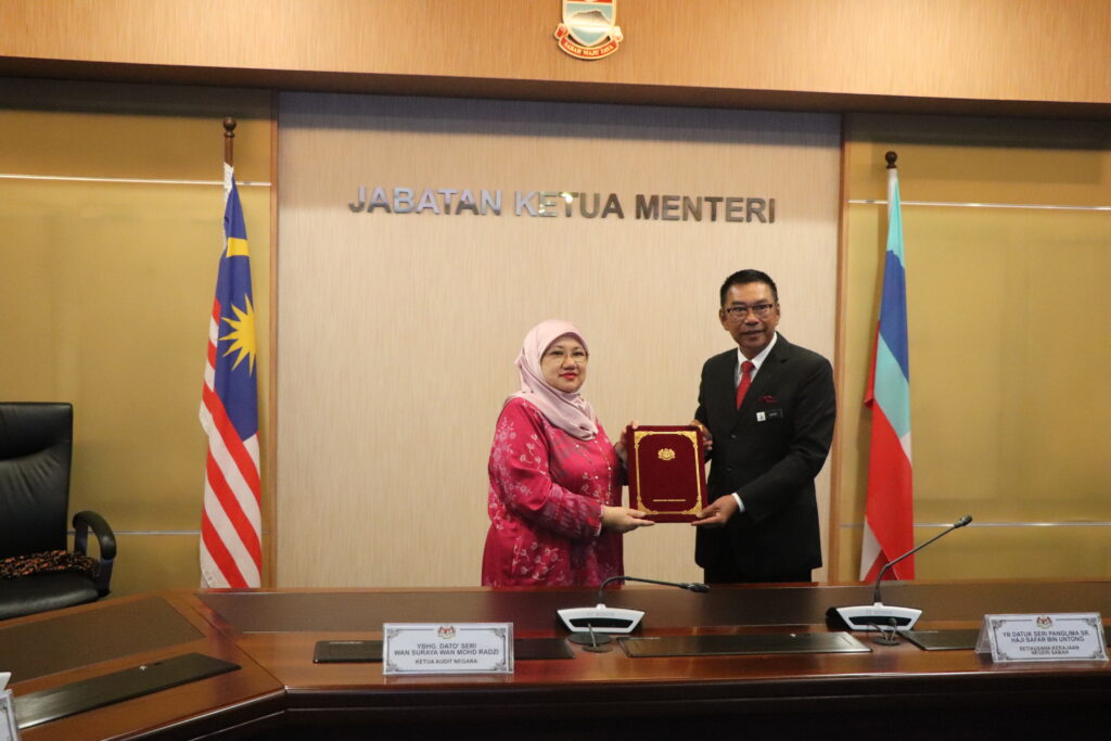 SESI LIBAT URUS KETUA AUDIT NEGARA BERSAMA SETIAUSAHA KERAJAAN NEGERI SABAH BERKAITAN ISU-ISU DALAM SISTEM PAPAN PEMUKA DALAM KETUA AUDIT NEGARA (AUDITOR GENERAL’S DASHBOARD – AGD)